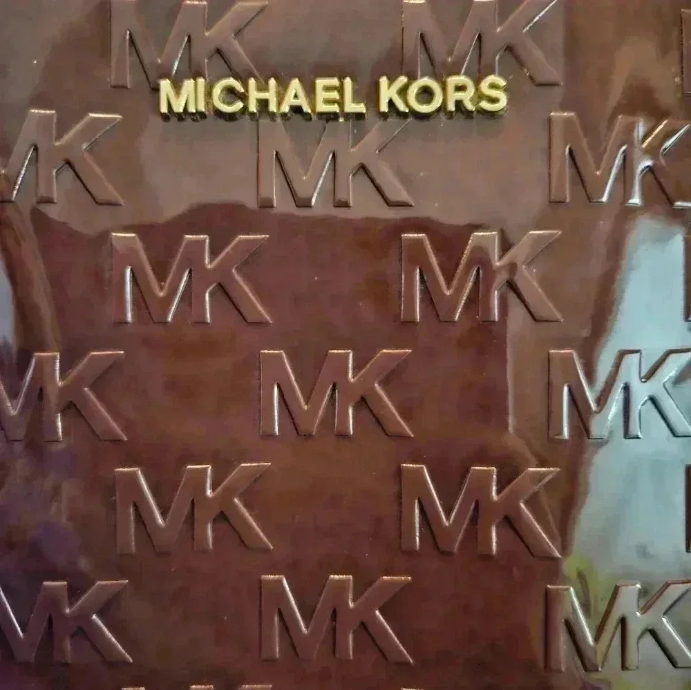Michael Michael Kors Voyager Dark Berry Leather Monogram Tote OS